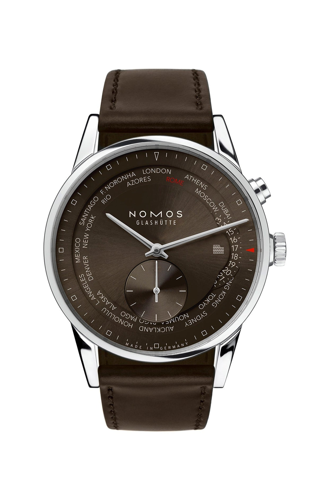 NOMOS GLASHÜTTE ZÜRICH WORLD TIME ROME X GIOIELLERIA GRANDE