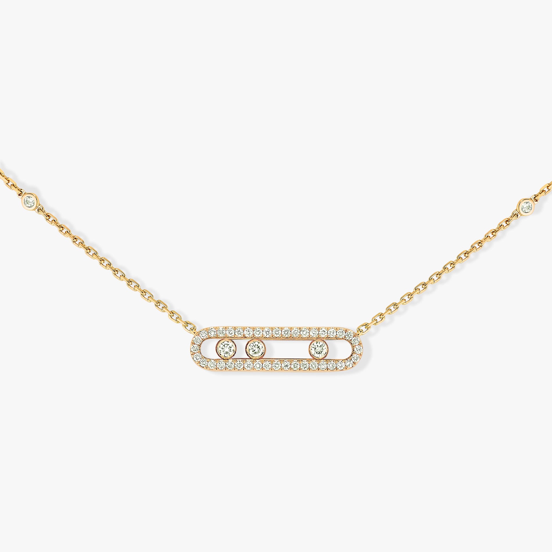 Collana Baby Move Pavé Oro Giallo e Diamanti
