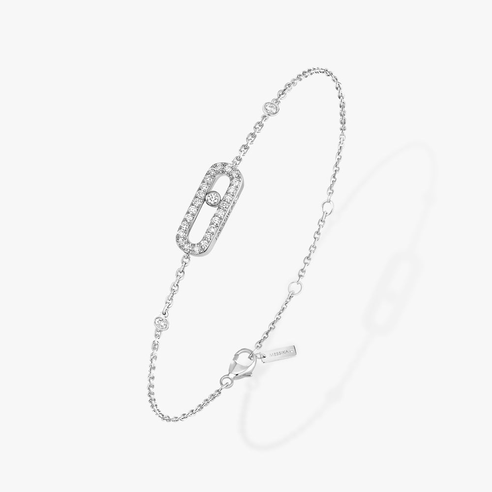 Bracciale Move Uno Pavé Oro Bianco