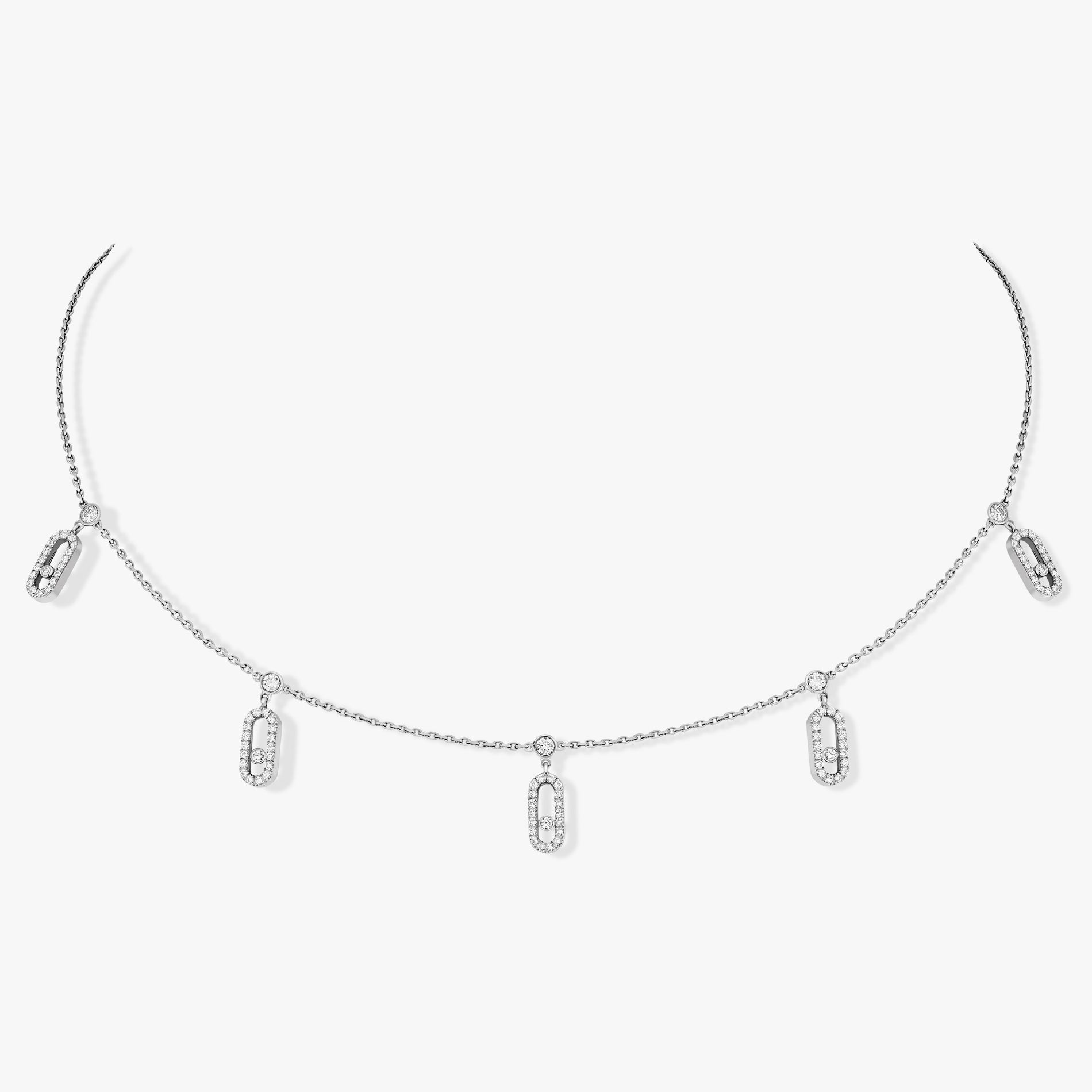 Choker Move Uno con Charm e Pavé